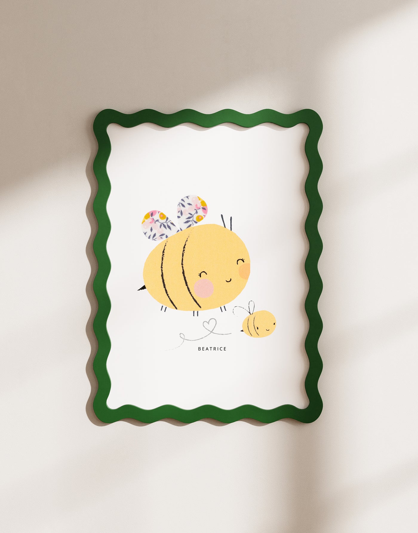 Bumble Bee Nursery Art made with Liberty fabrics – The Charming