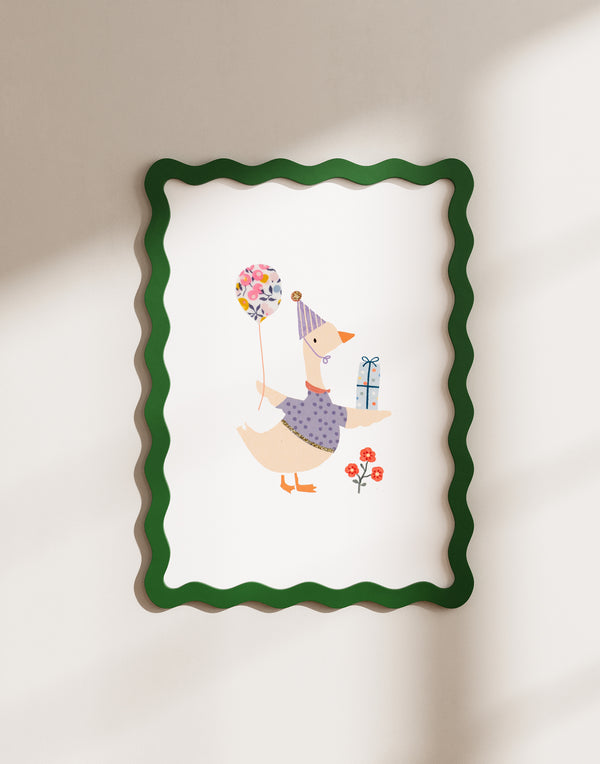 LITTLE GOOSE NURSERY ART - MADE WITH LIBERTY FABRICS