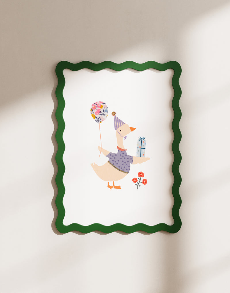 LITTLE GOOSE NURSERY ART - MADE WITH LIBERTY FABRICS