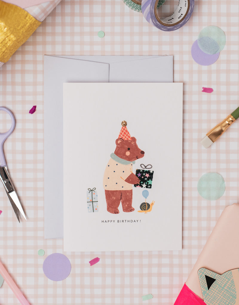 Liberty Bear Birthday Card - Adelajda's Wish