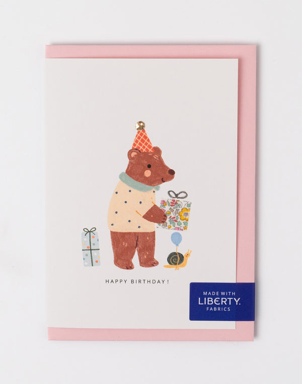 Liberty Bear Birthday Card - Katie & Millie