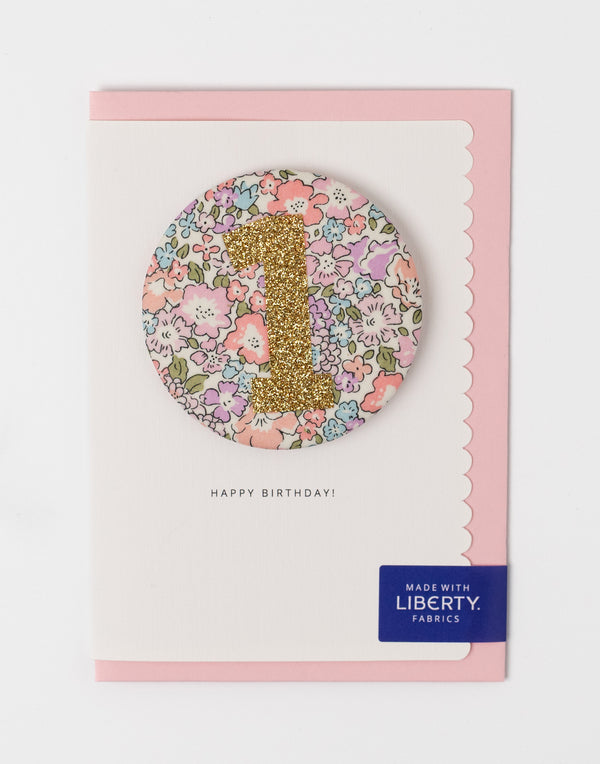 Liberty Glitter Age 1 Badge - Michelle Lilac