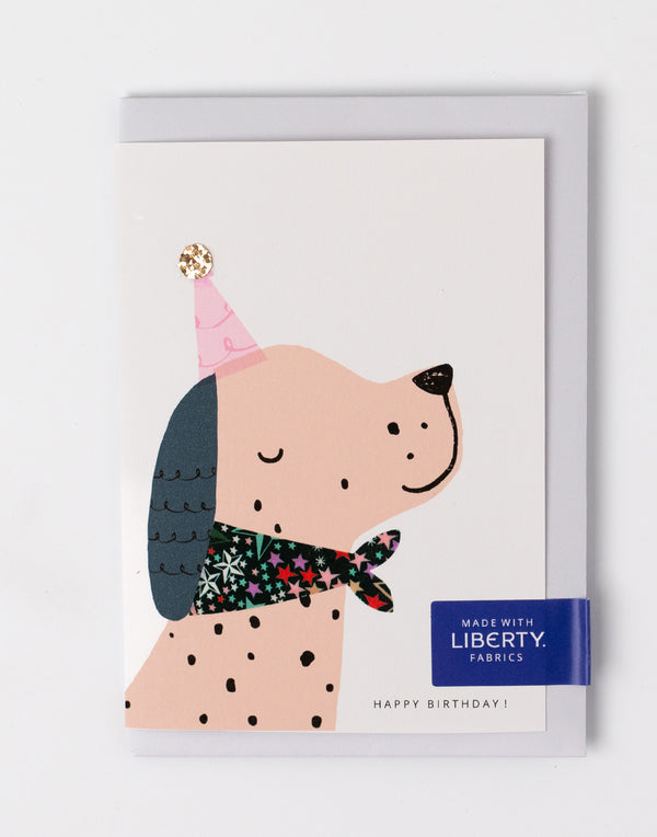Liberty Spotty Dog Birthday Card - Adelajda's Wish