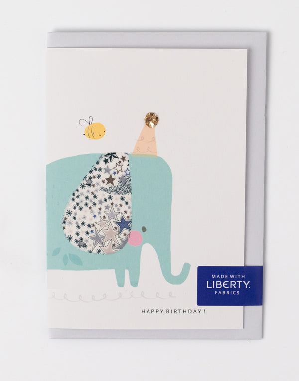 Liberty Elephant Birthday Card - Adelajda's Wish