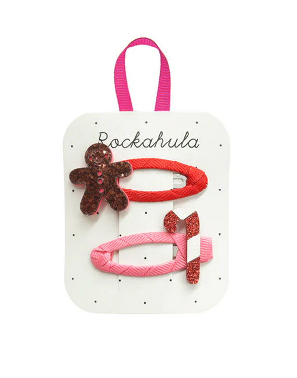 Gingerbread Man & Candy Cane Clips by Rockahula