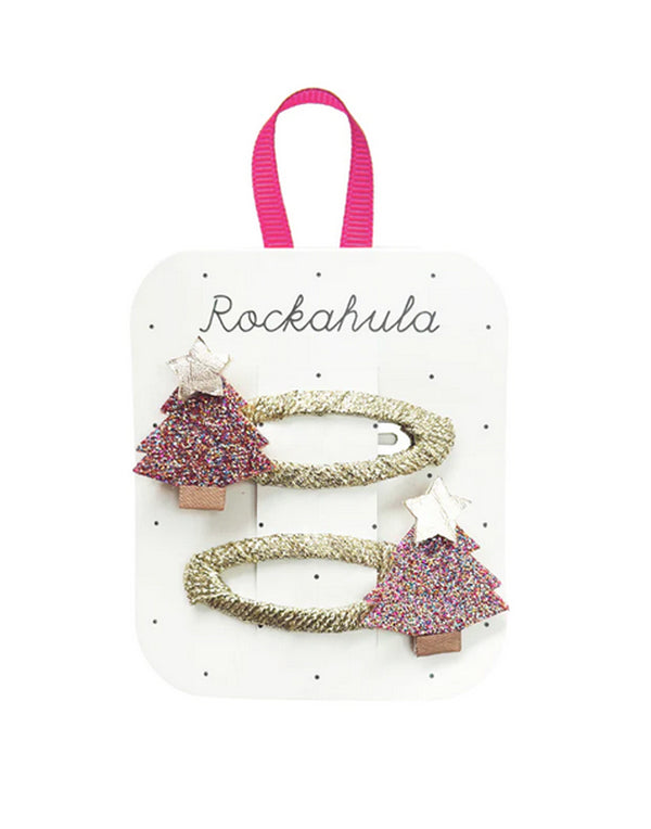 Jolly Christmas Tree Glitter Clips by Rockahula