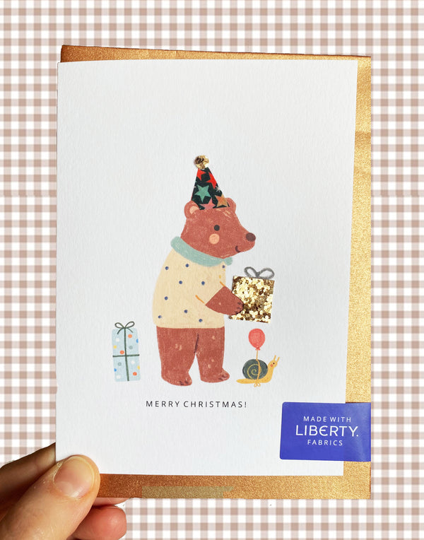 Liberty Bear Christmas Card