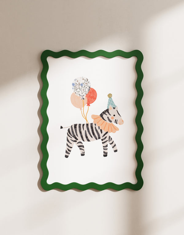 ZEBRA NURSERY ART - MADE WITH LIBERTY FABRICS