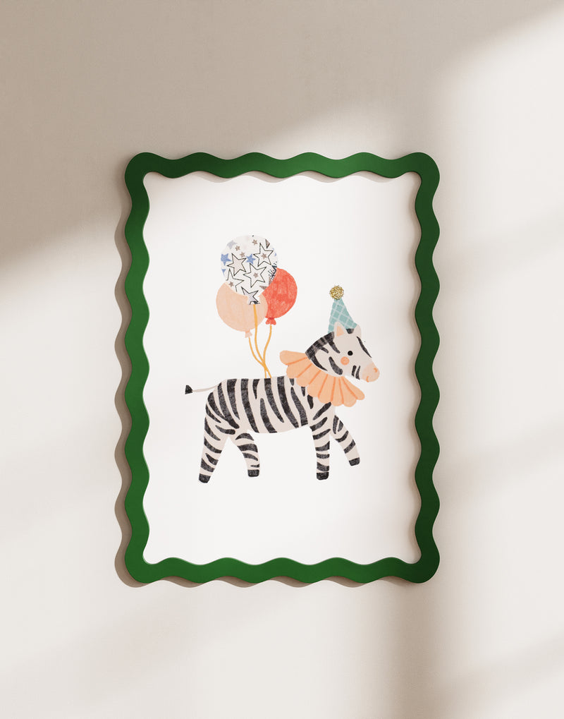 ZEBRA NURSERY ART - MADE WITH LIBERTY FABRICS