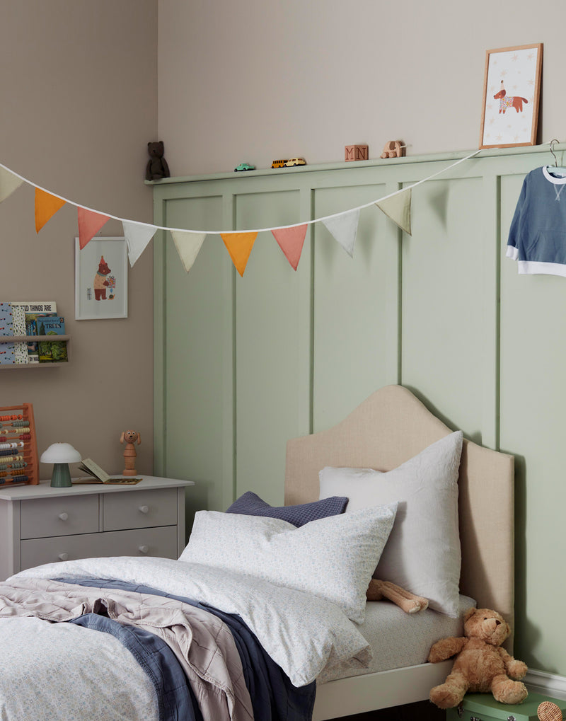 BEAR NURSERY ART - MADE WITH LIBERTY FABRICS