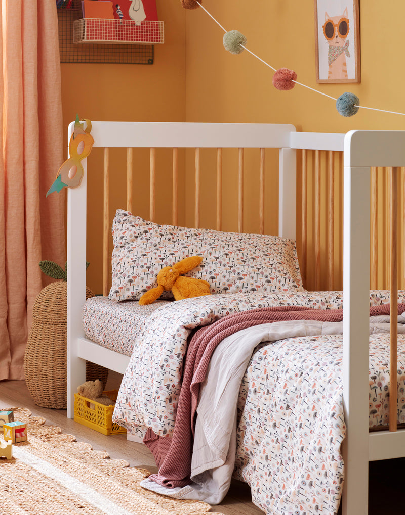 Cat Nursery Art made with Liberty fabrics The Charming Press
