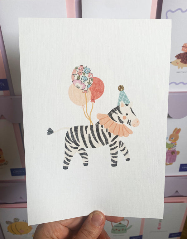ZEBRA NURSERY ART - MADE WITH LIBERTY FABRICS