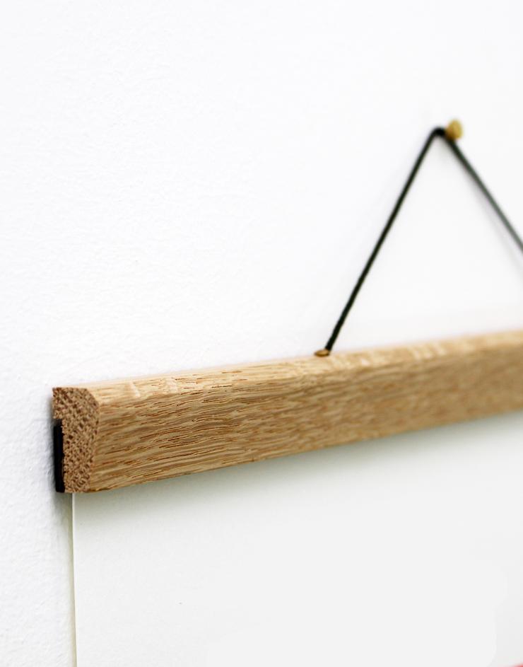 A3 Portrait Oak Poster Hanger
