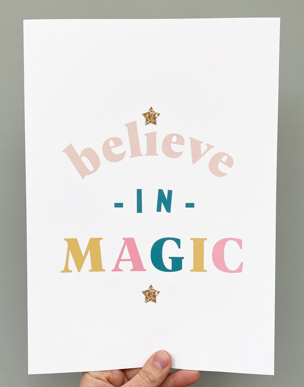 'Believe in Magic' Nursery Art