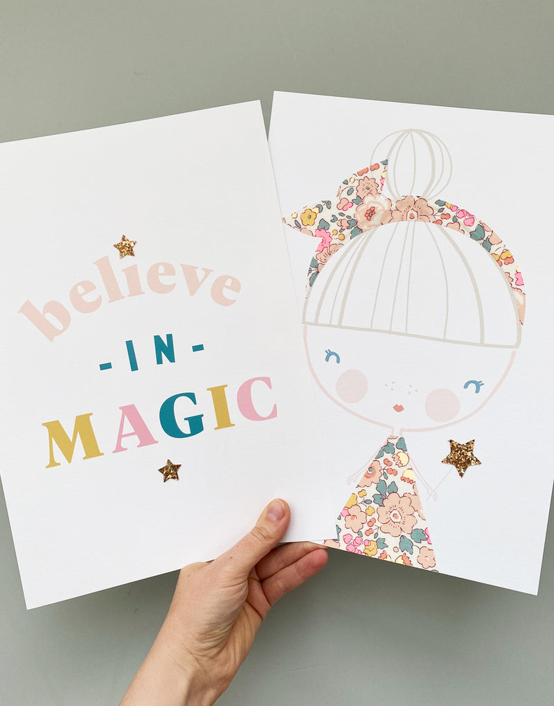 'Believe in Magic' Nursery Art