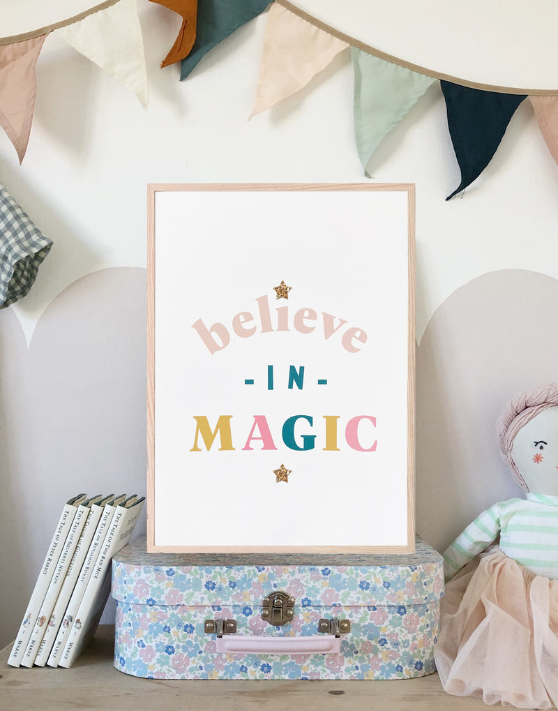 'Believe in Magic' Nursery Art