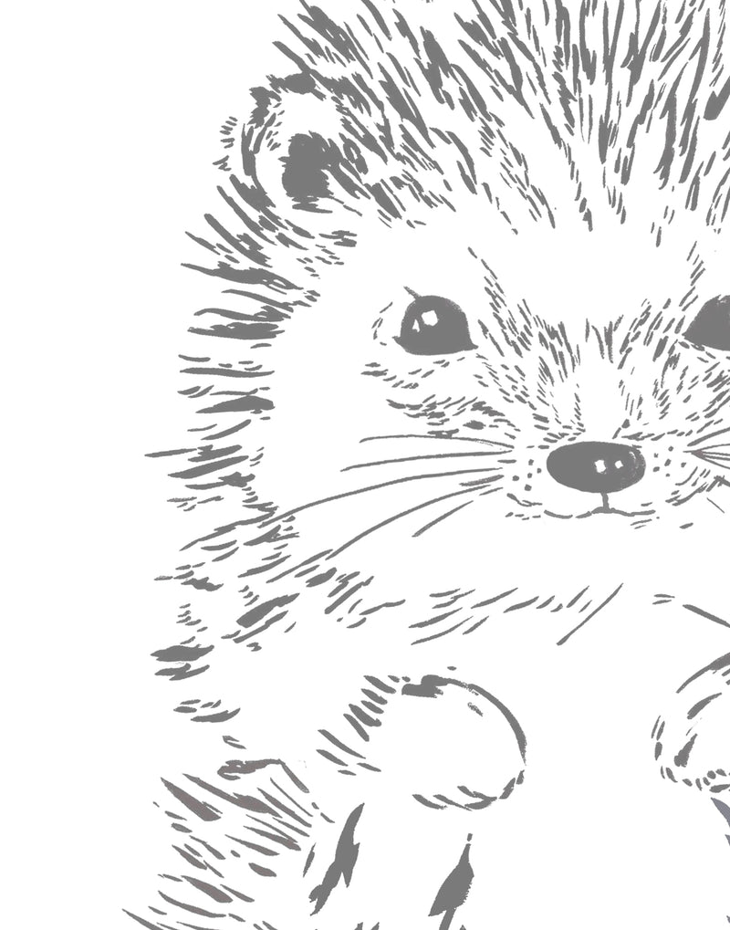 Liberty Hedgehog Nursery Print