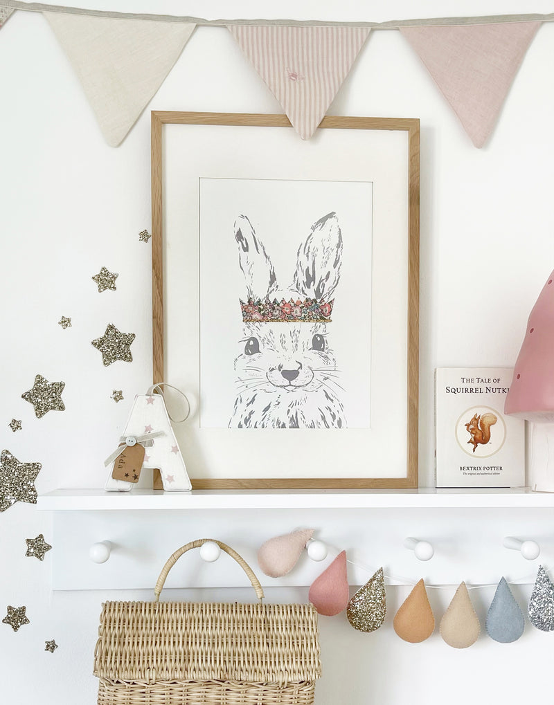 Liberty Bunny Nursery Print