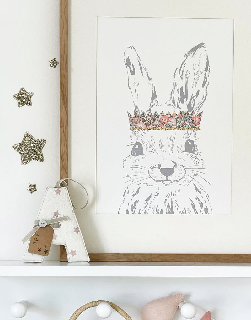 Liberty Bunny Nursery Print