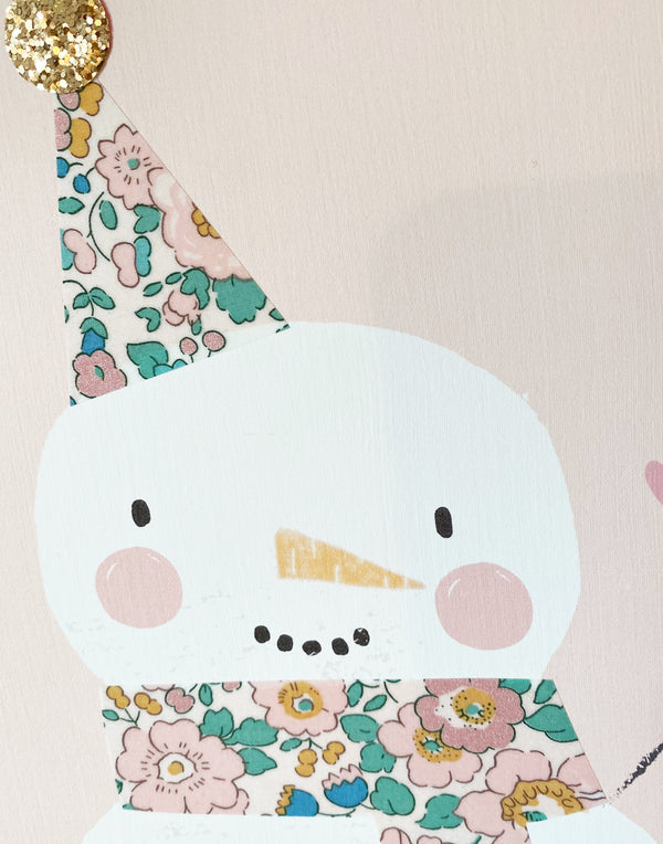 Liberty Snowman Nursery Art