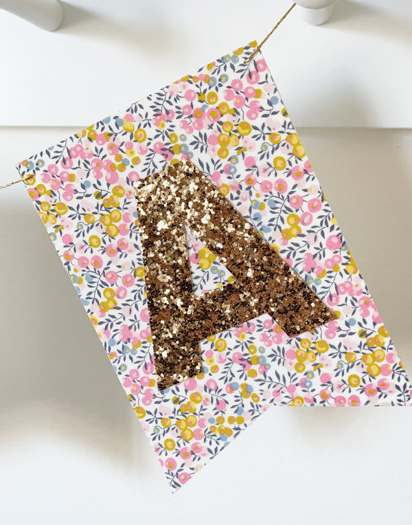 Liberty Wiltshire Bud Glitter Bunting