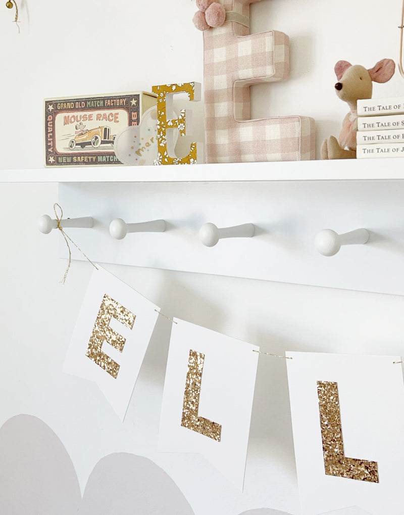 Gold Glitter Bunting