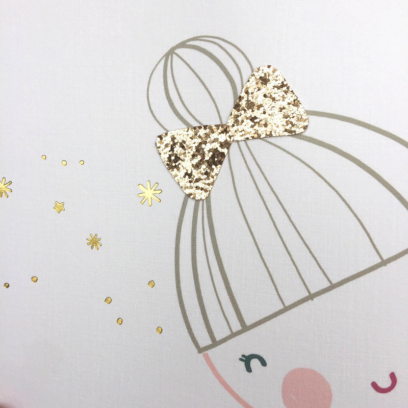 Limited Edition - Xmas Liberty Print & Glitter Fairy Nursery Art