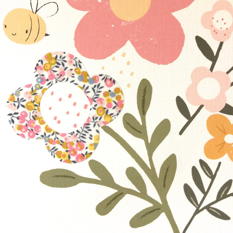Close up of flowers nursery print by The Charming Press