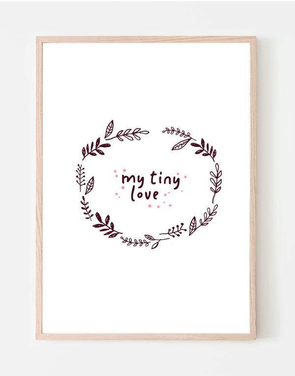 ' my tiny love ' Nursery Art