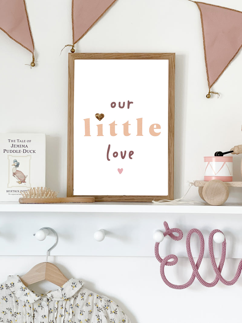' our little love ' Nursery Print
